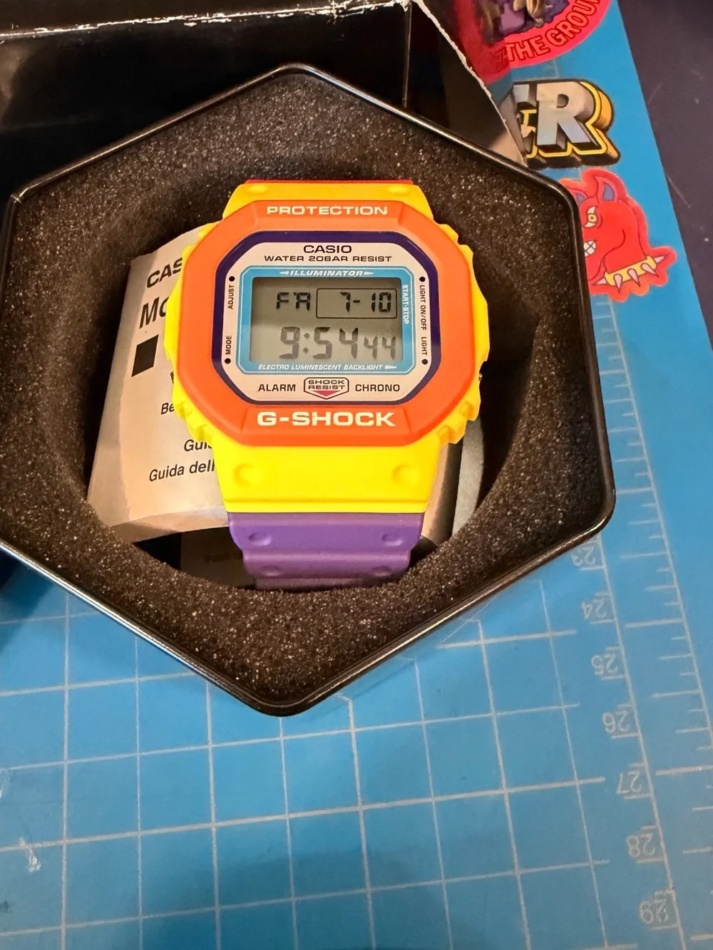 Casio G-SHOCK DW-5610DN-9JF Psychedelic Multi Colors Waterproof watch Japan